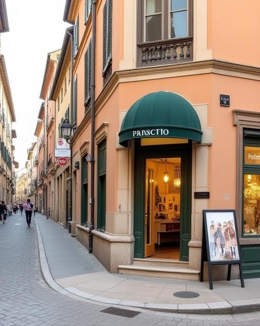 Un angolo suggestivo del quartiere di Brera a Milano, sede di Seta e Pigmento.
